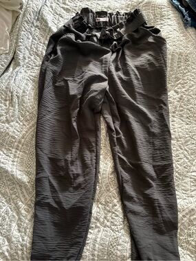 SO Women’s  Waist Tie Stretchy Work Pants